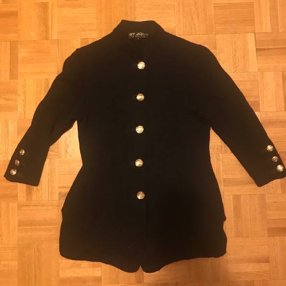 St. John basics 3/4 sleeve cardigan size 4